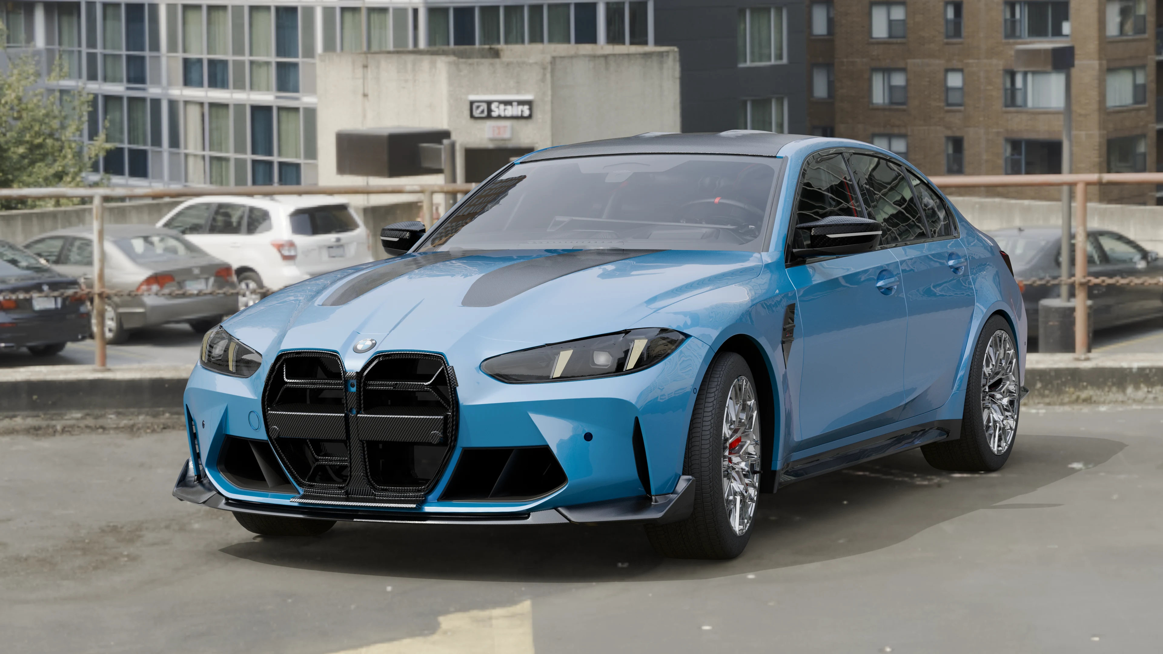 Daylight environment study, second grille variation